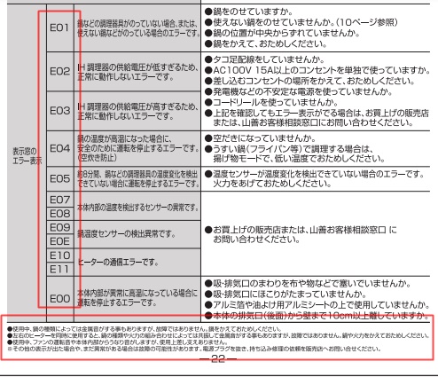 山善IHクッキングヒーター説明書-2