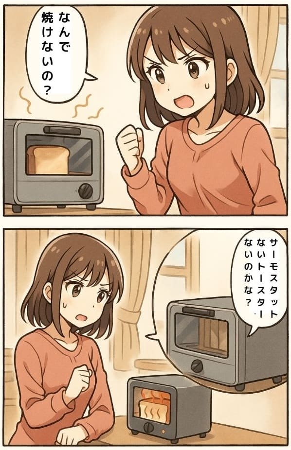 サーモスタットがついて ないトースターはある?